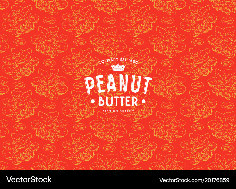 Peanut Butter Pattern vector image