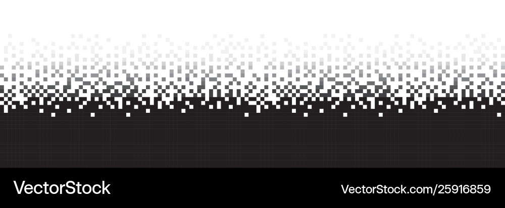 Pixel Grey Gradient Seamless Pattern vector image