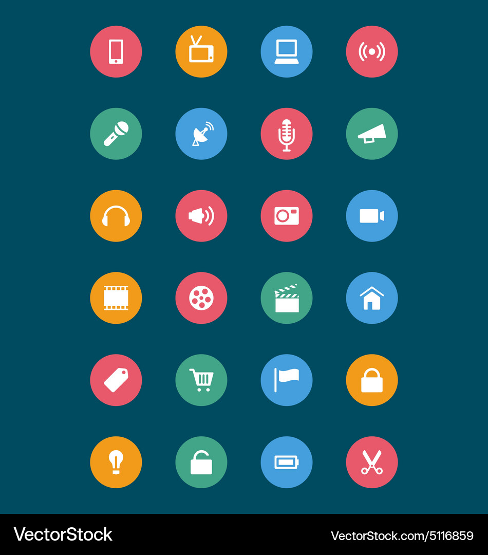 Web and mobile icons 1 Vector Image