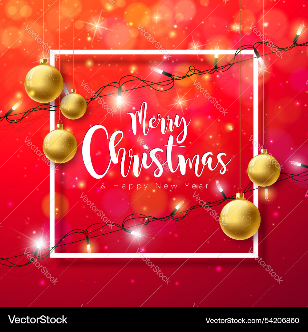 Merry christmas and happy new year Merry christmas and happy new year vector image