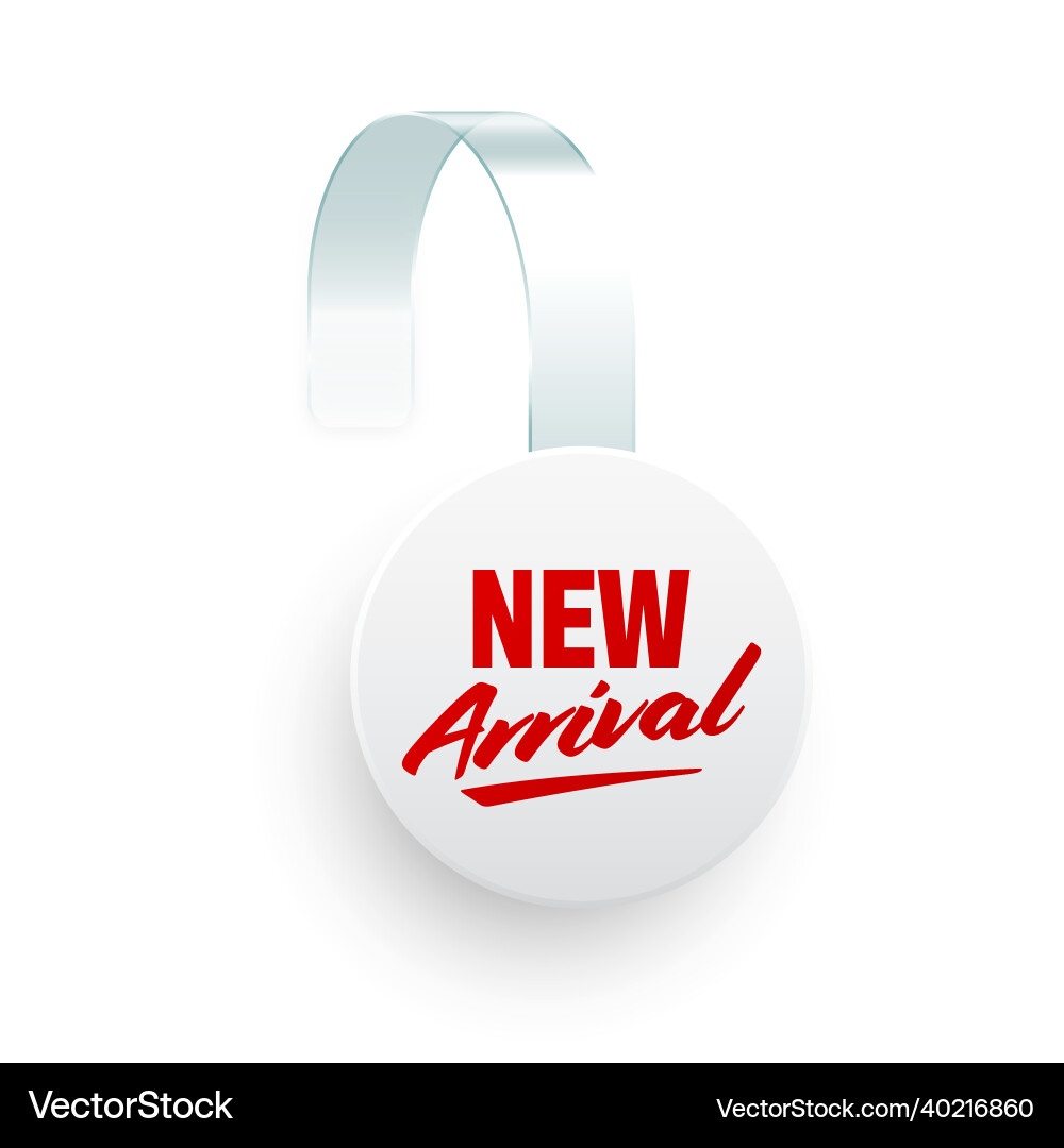 Supermarket promotional wobbler isolated on white Supermarket promotional wobbler isolated on white vector image