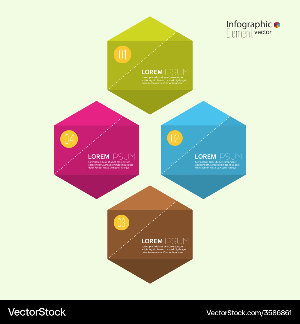 Comparative chart with templates for presentation vector image
