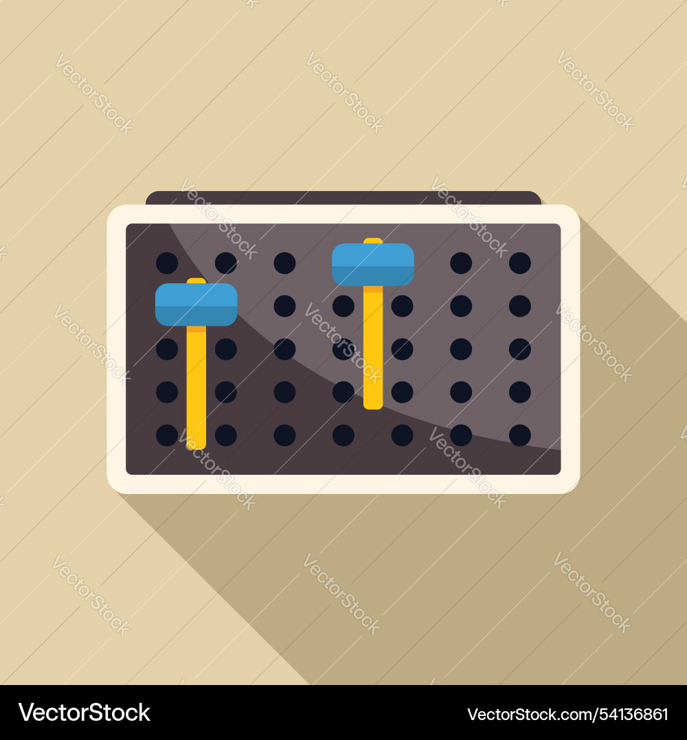Mixing board with faders showing audio levels Mixing board with faders showing audio levels vector image