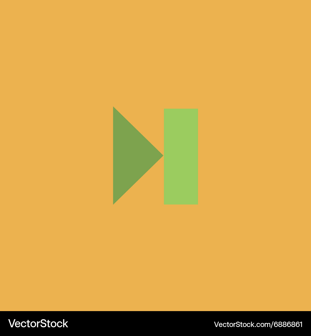 Next track web icon media player Vector Image