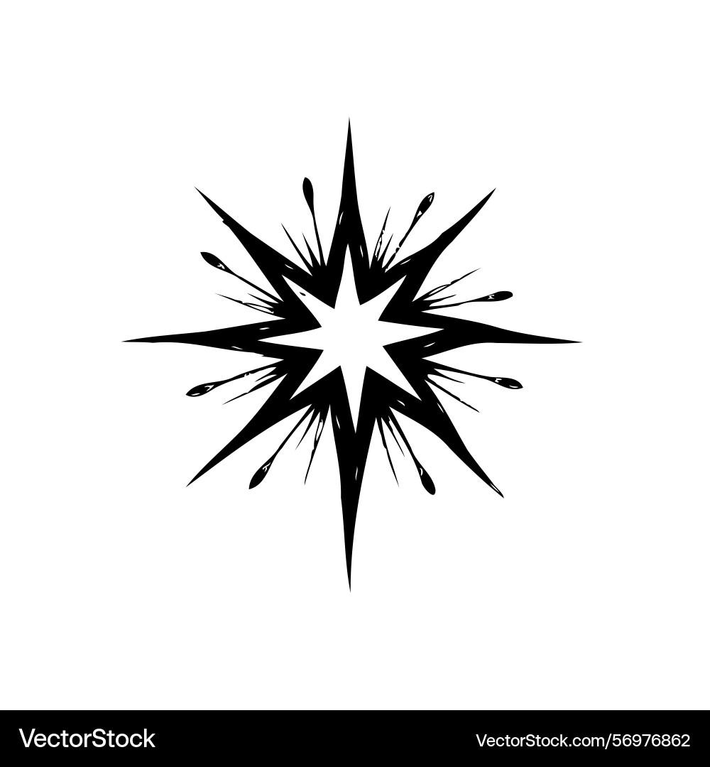 Abstract starburst design featuring a sharp Abstract starburst design featuring a sharp vector image