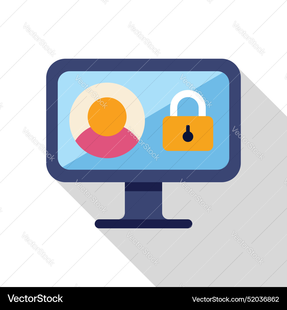 Computer security system protecting user data Computer security system protecting user data vector image