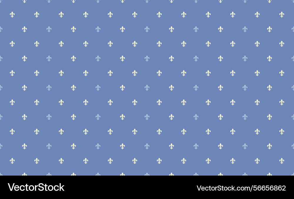 Elegant repeating pattern of subtle fleurdelis Vector Image