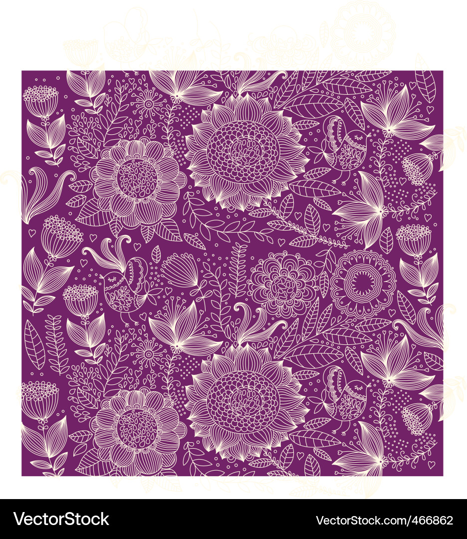 Floral Pattern Background vector image