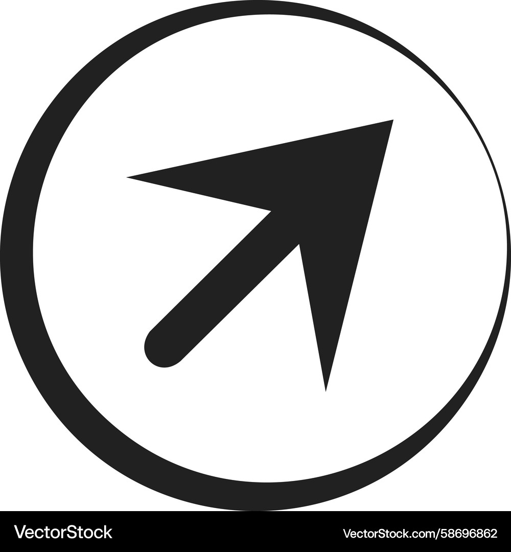 Forward arrow directional pointer navigation Vector Image