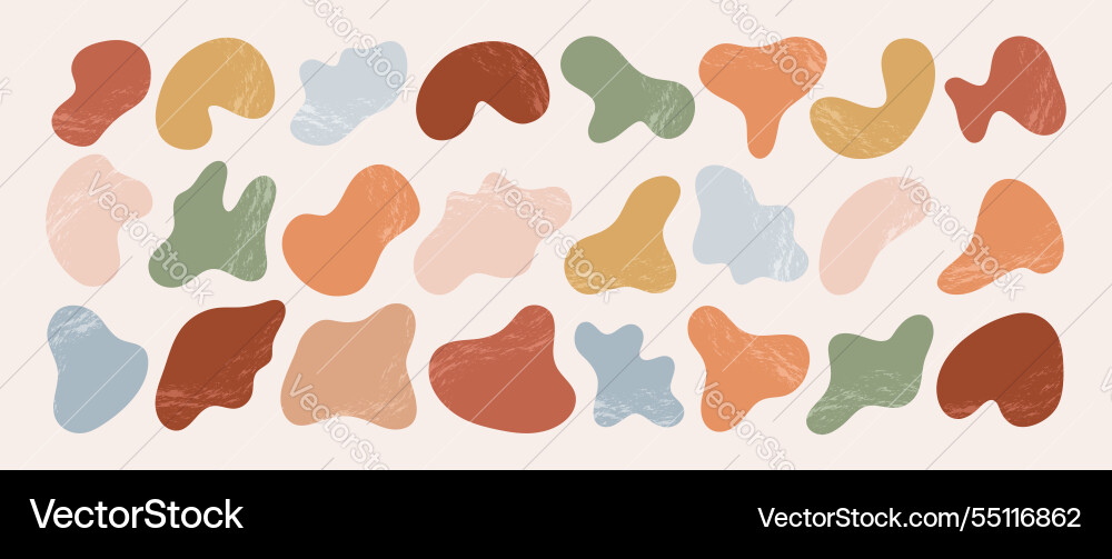 Freeform boho shapes abstract irregular random Freeform boho shapes abstract irregular random vector image