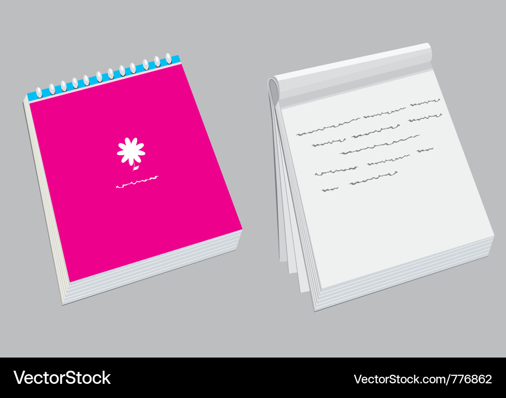 Open Notebook vector image