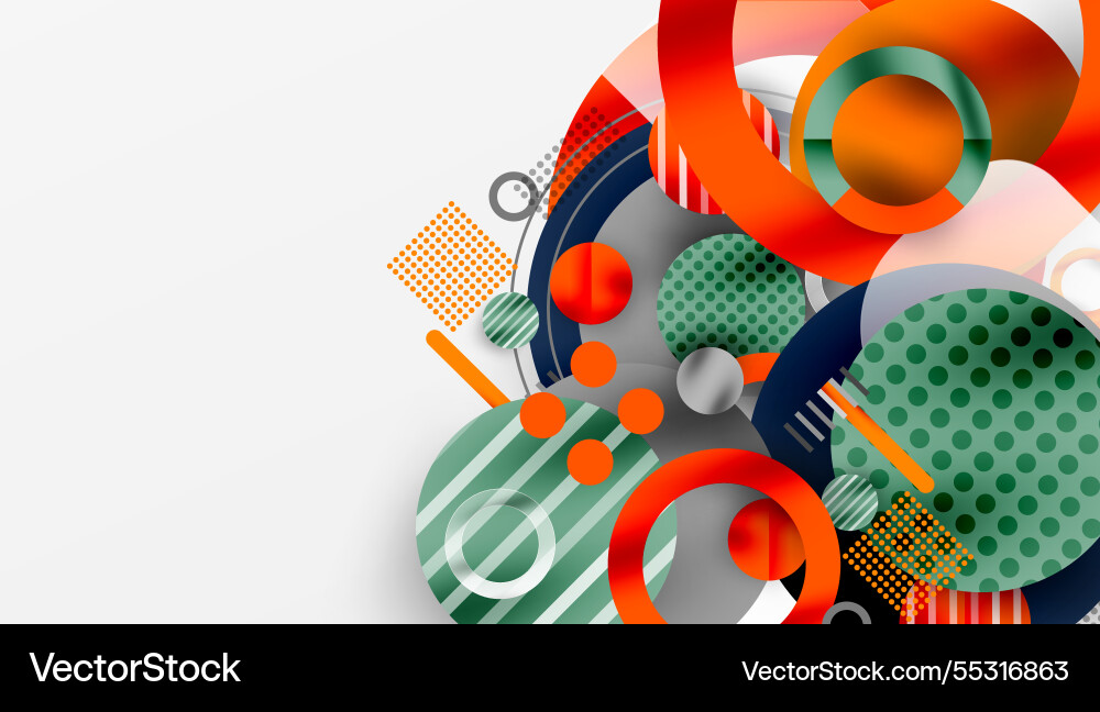 Abstract circle design with overlapping Abstract circle design with overlapping vector image