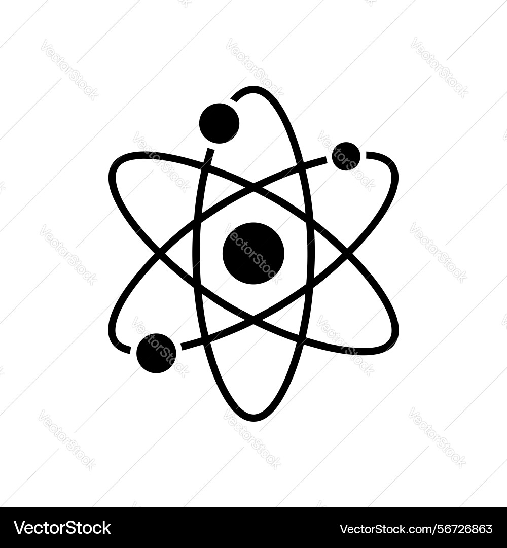 Atomic structure model diagram of nucleus Atomic structure model diagram of nucleus Vector Image