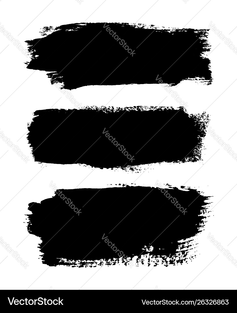 Brush Striche Set isoliert weiß Hintergrund Brush Striche Set isoliert weiß Hintergrund vektorbild