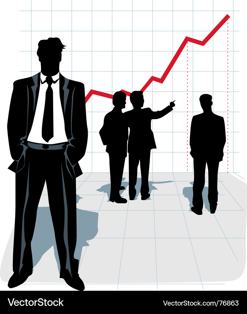 Business Team Silhouette Vector Image