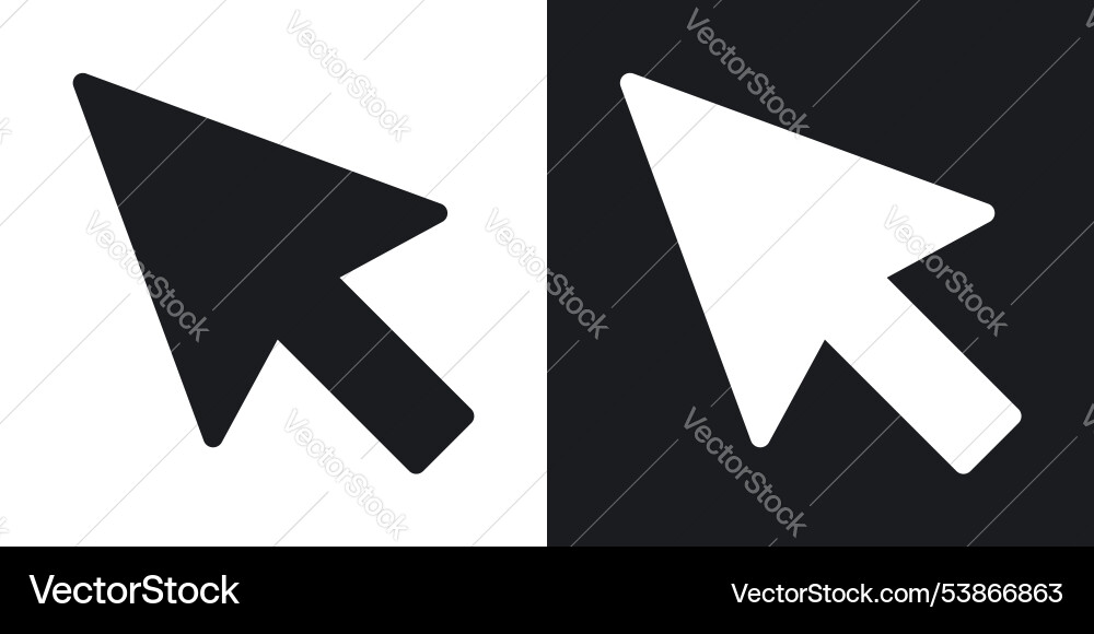 Cursor arrow icon set vector image