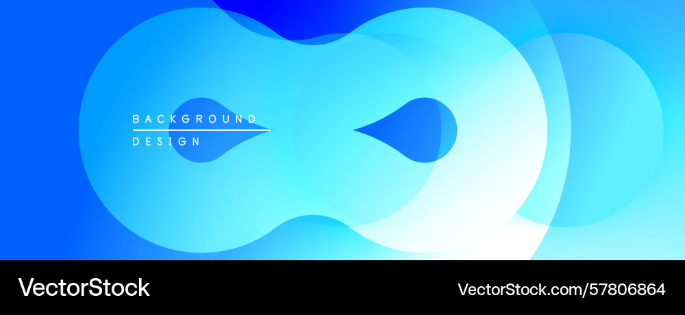 Abstract blue shapes overlap creating dynamic Abstract blue shapes overlap creating dynamic Vector Image