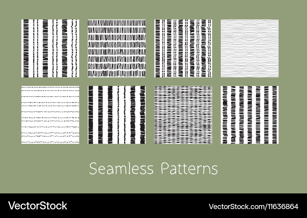 Abstract Burlap Texture Patterns vector image