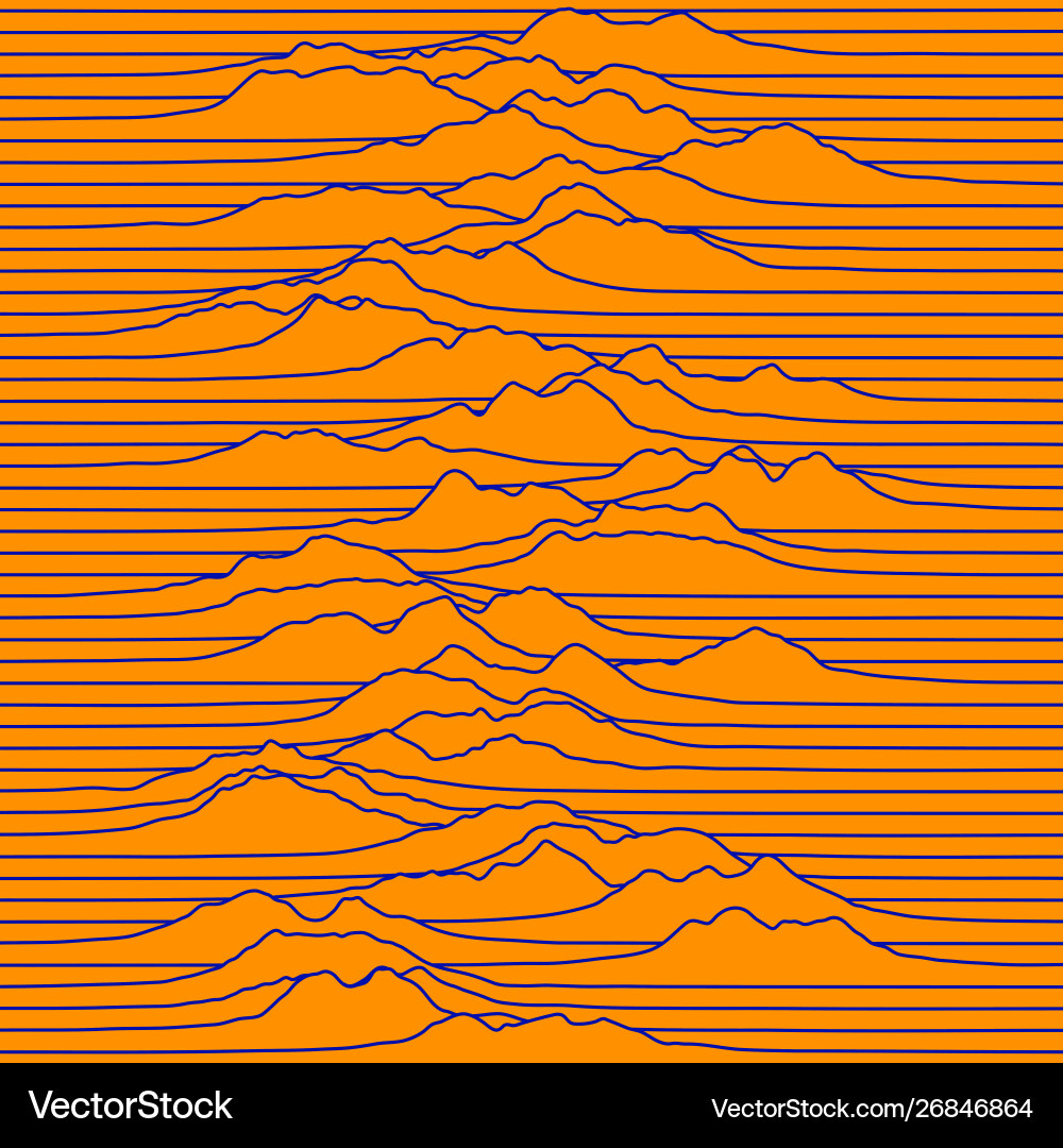 Abstract Wave Signals Vector Image