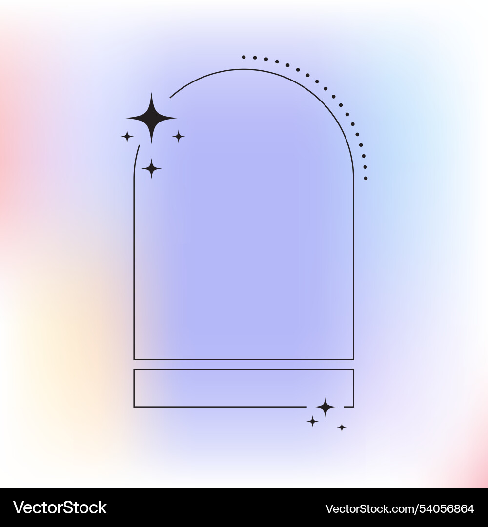 Flat design minimalist linear frame with fluid Flat design minimalist linear frame with fluid vector image