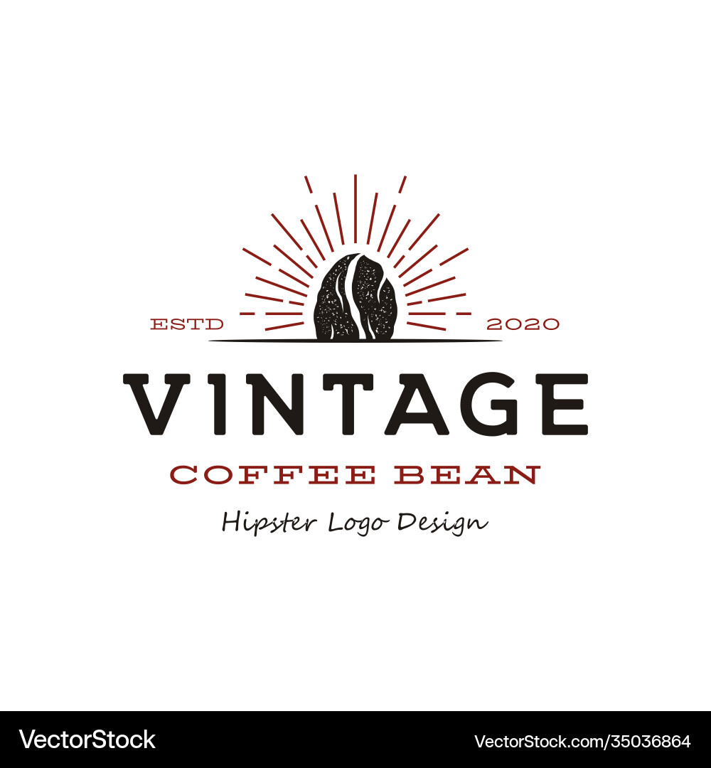 Vintage Coffee Roaster Logo Vector Image