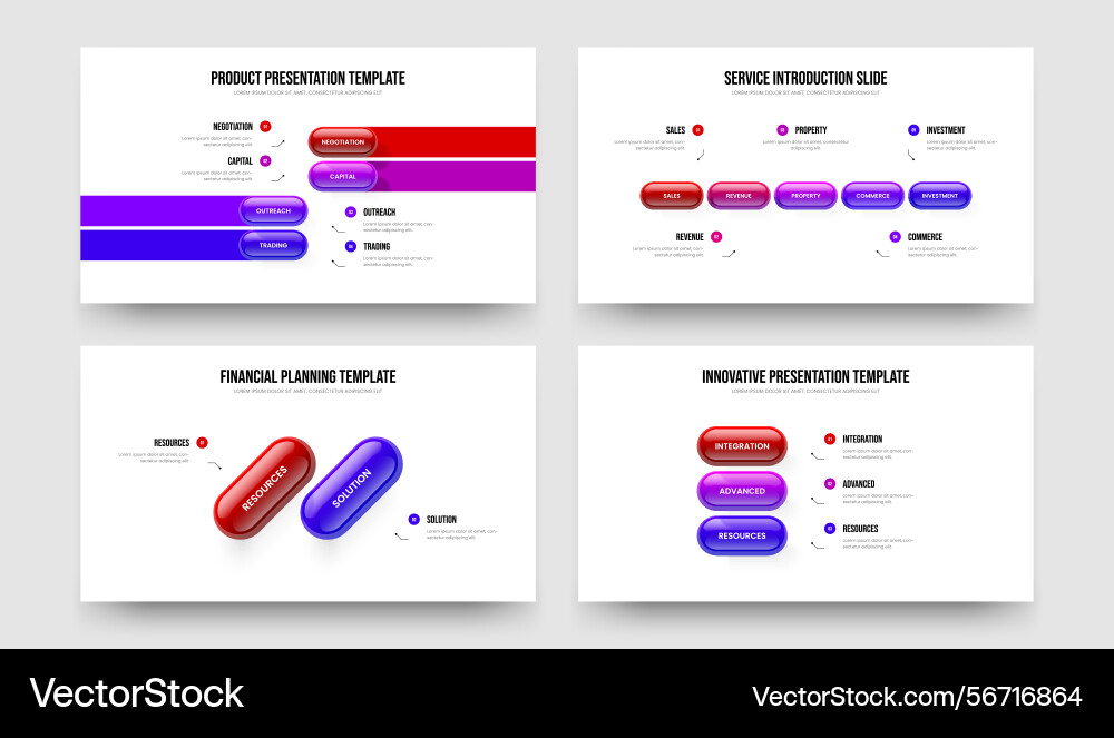 Visual introduction 4 5 2 3 step infographic Visual introduction 4 5 2 3 step infographic Vector Image