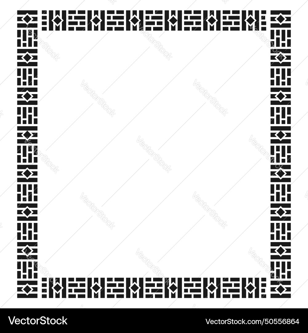 Zimbabwe pattern frame design Zimbabwe pattern frame design Vector Image