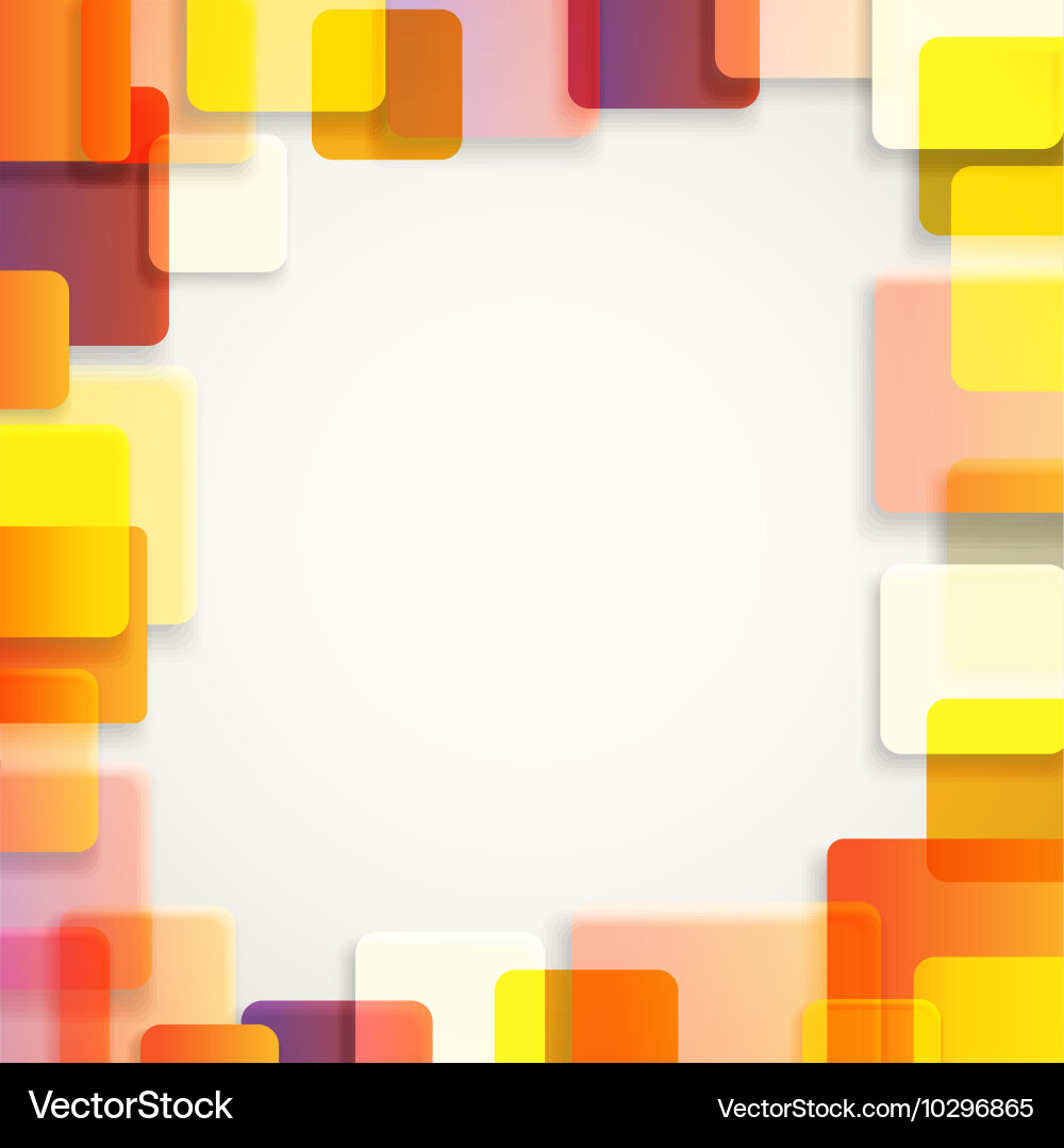 Abstract background of different color squares vector image