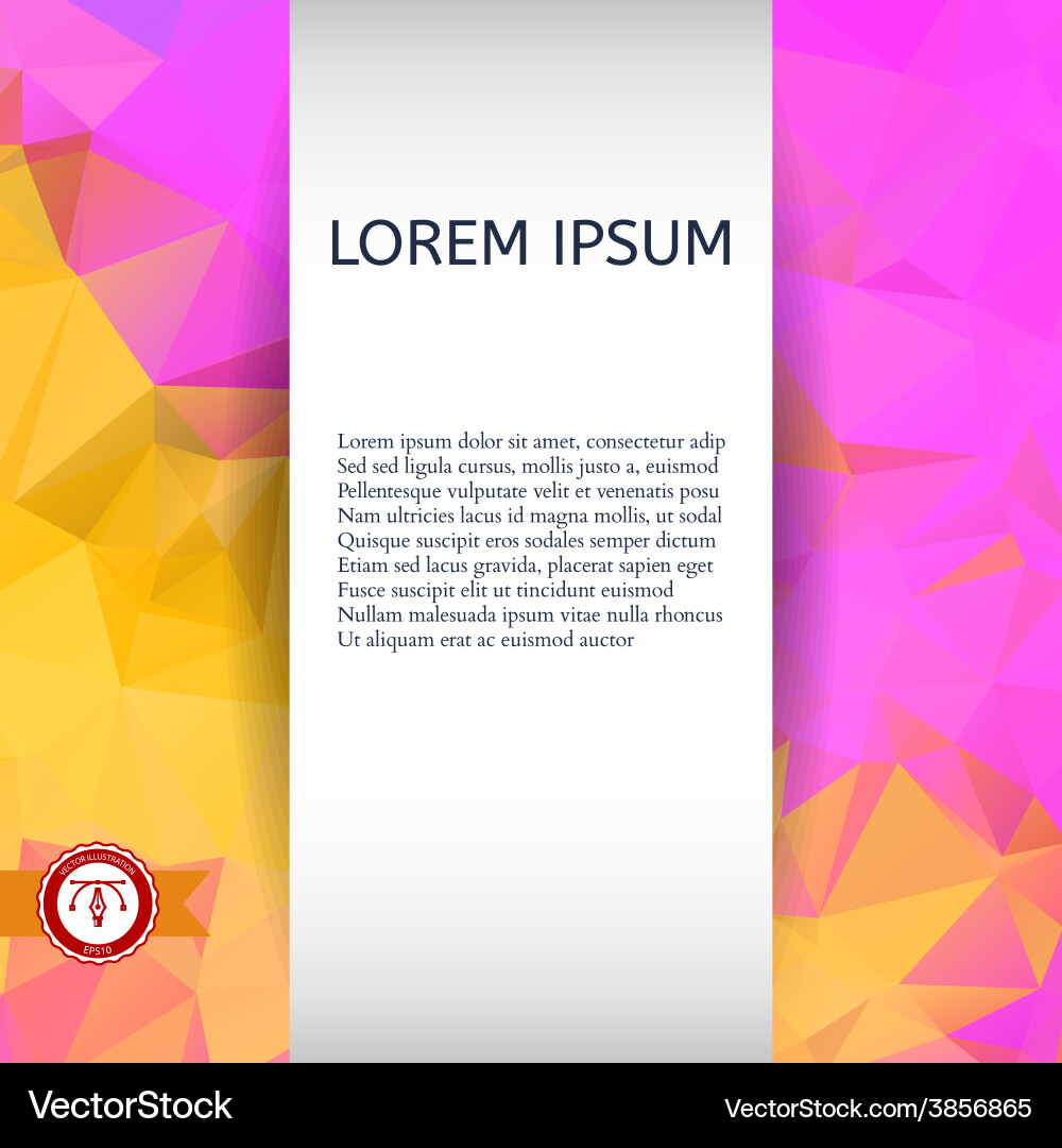 Abstract colorful triangles background Vector Image