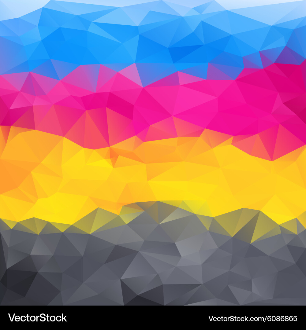 Abstract Polygonal Color Gradient vector image
