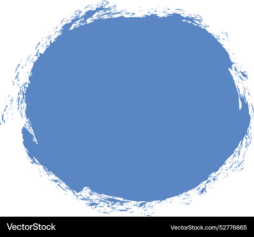 Brush effect abstract circle shape Vector Image