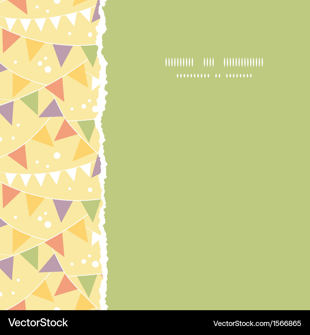 Triangular Bunting & Star Pattern Vector Image