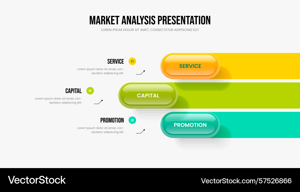 Marketing introduction three option diagram frame Marketing introduction three option diagram frame vector image