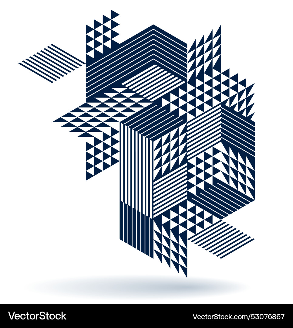 Abstract geometric background created with 3d Abstract geometric background created with 3d Vector Image