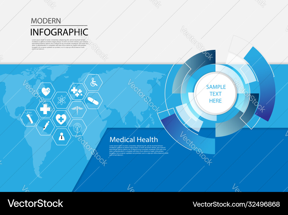 Abstract health care science medical icon concept Abstract health care science medical icon concept vector image
