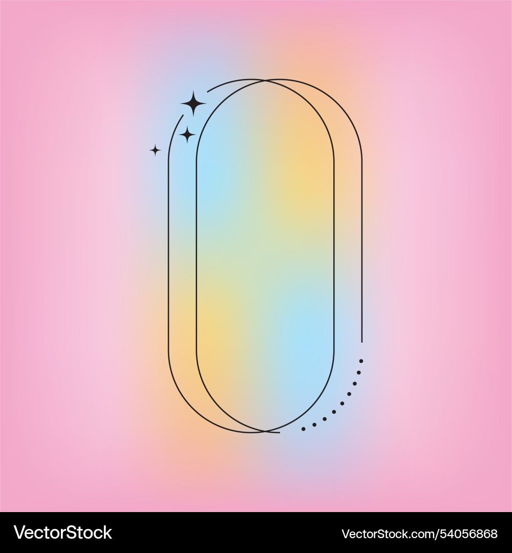 Flat design minimalist linear frame with fluid Flat design minimalist linear frame with fluid vector image