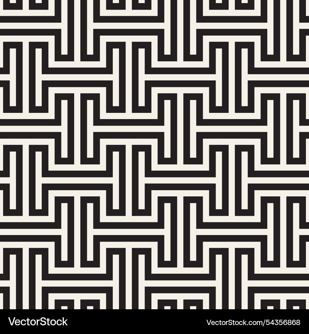 Seamless pattern repeating geometric elements vector image