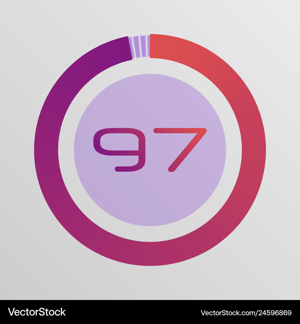 Circular interval timer Circular interval timer vector image