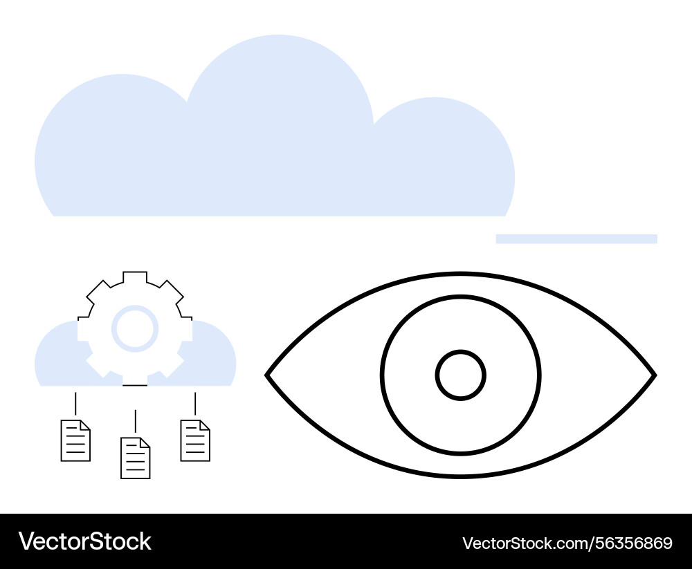 Data visualization and cloud integration Data visualization and cloud integration vector image