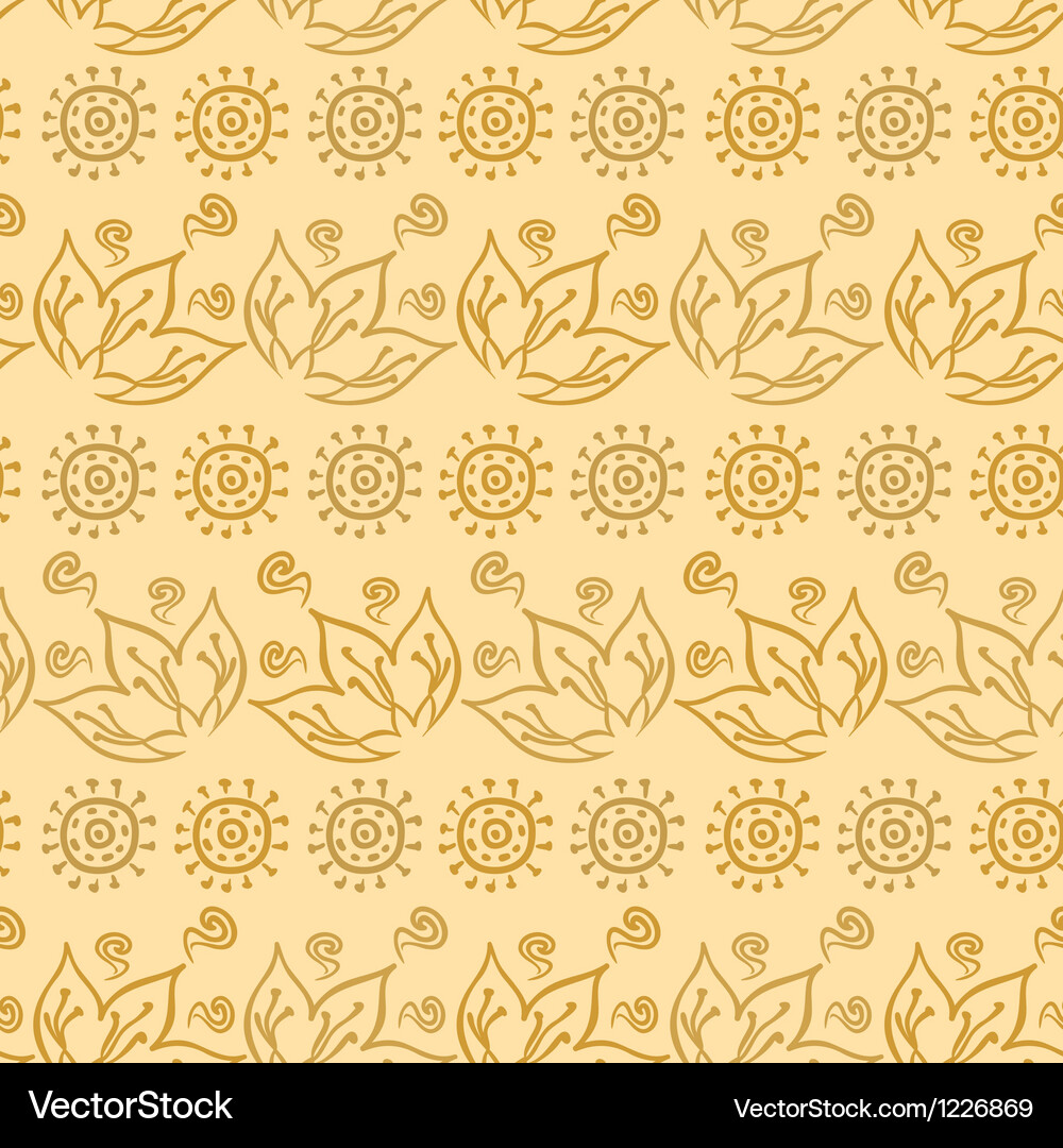 Leaf Pattern Seamless Background Vector Image