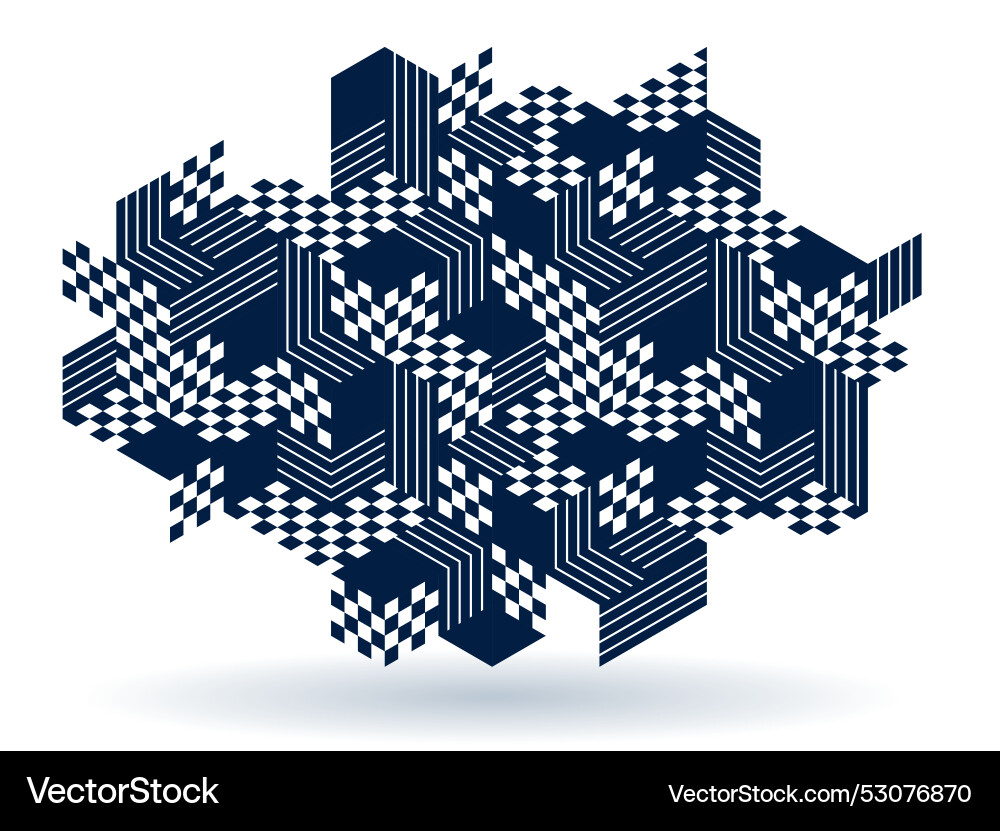 Abstract geometric background created with 3d Vector Image