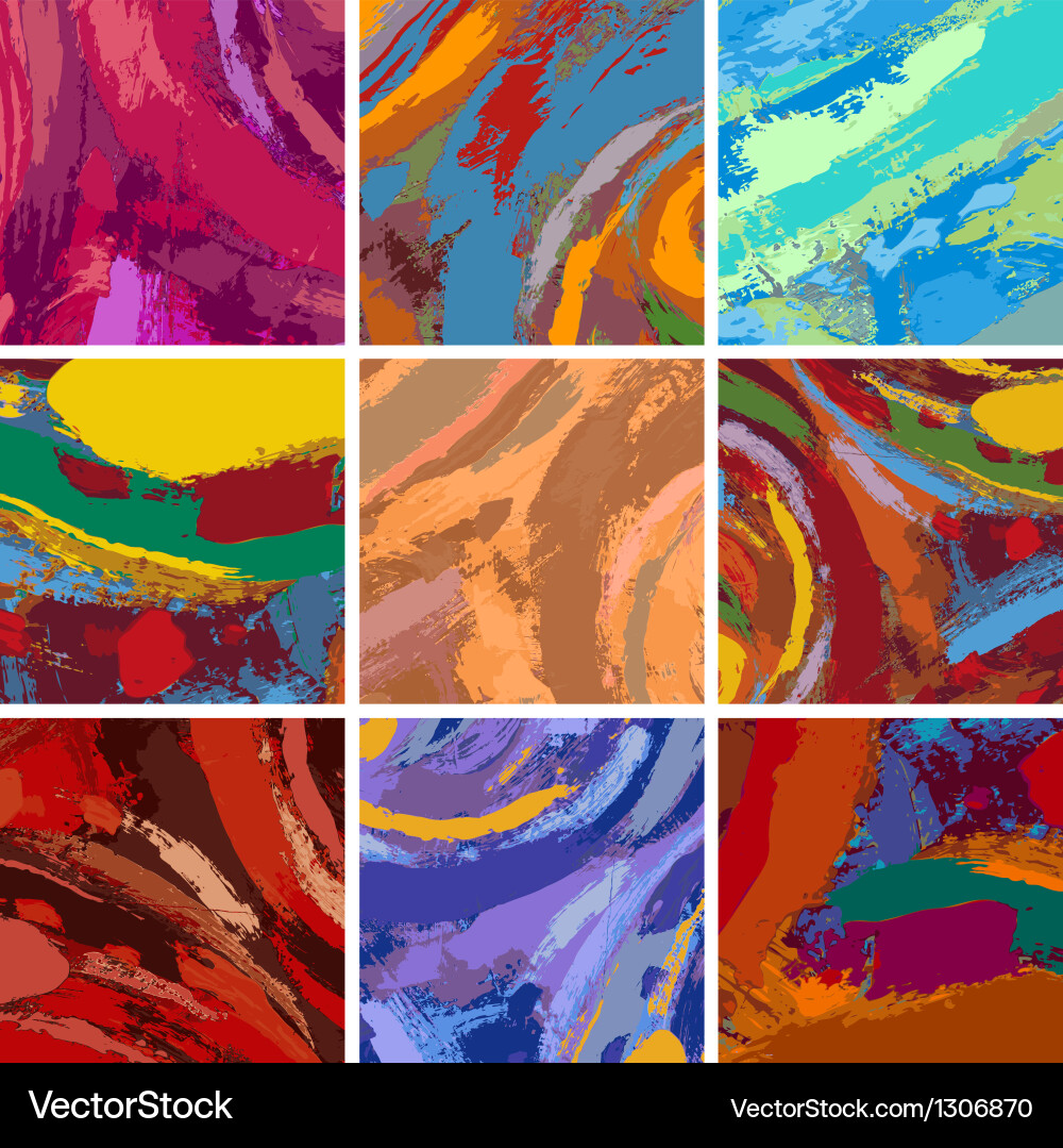 Abstract Paint Splatter Backgrounds Royalty Free Vector
