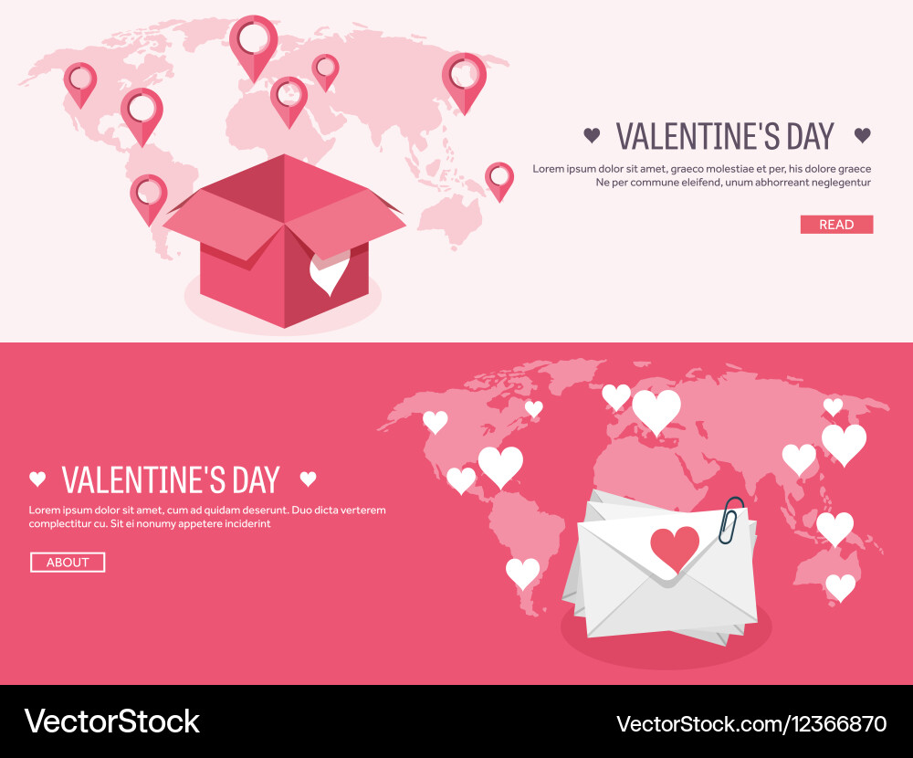 Flat background with envelope vector image