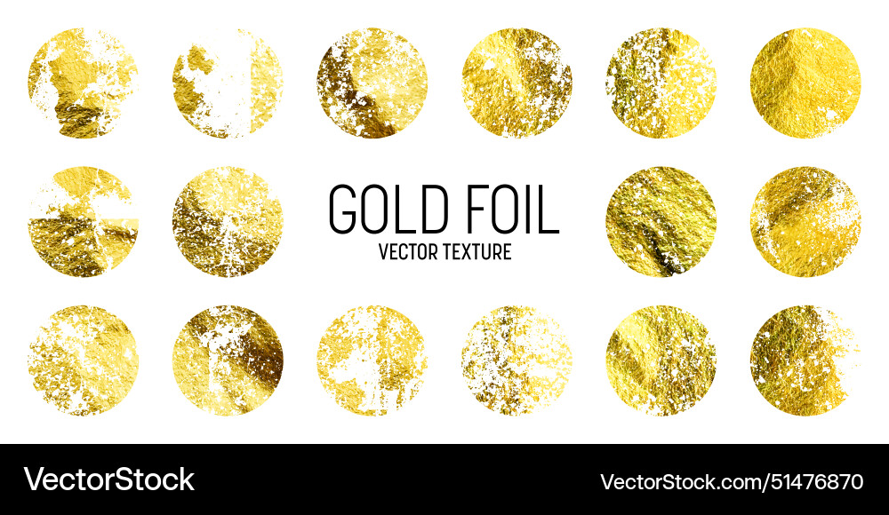 Grunge Goldfolie glänzende handgemachte Kreise golden Grunge Goldfolie glänzende handgemachte Kreise golden vektorbild