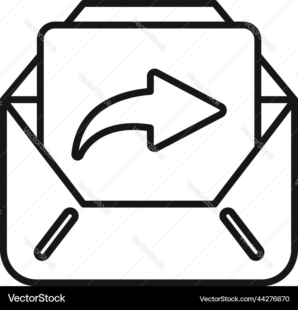 Mail report icon outline analysis chart Mail report icon outline analysis chart vector image
