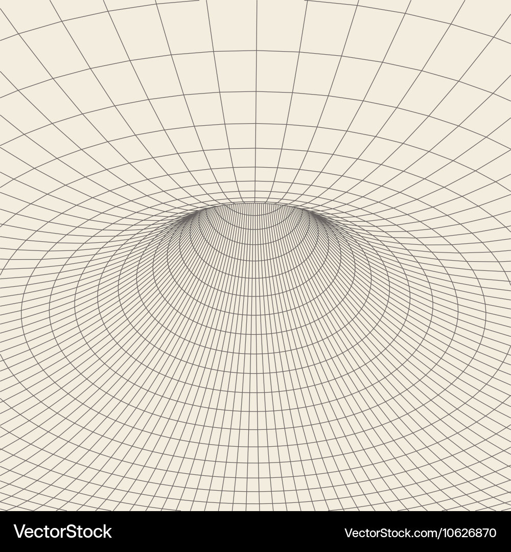 Wireframe torus with connected lines and dots Vector Image