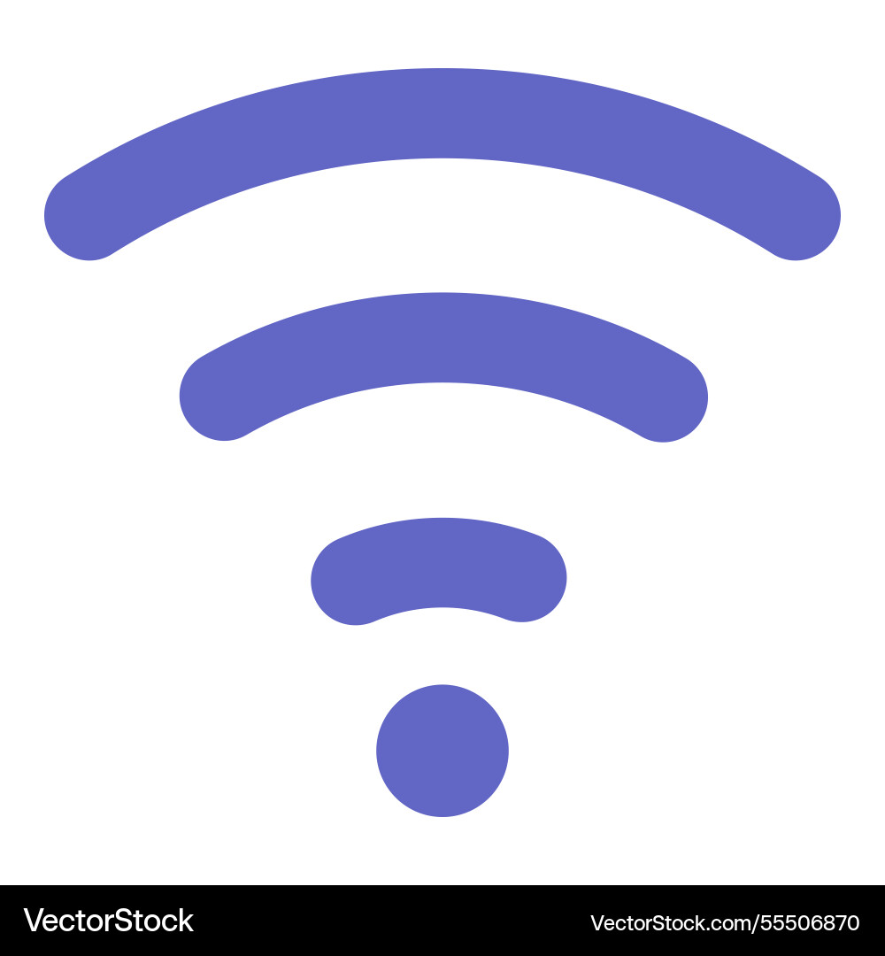 Wireless connection signal icon representing Wireless connection signal icon representing vector image