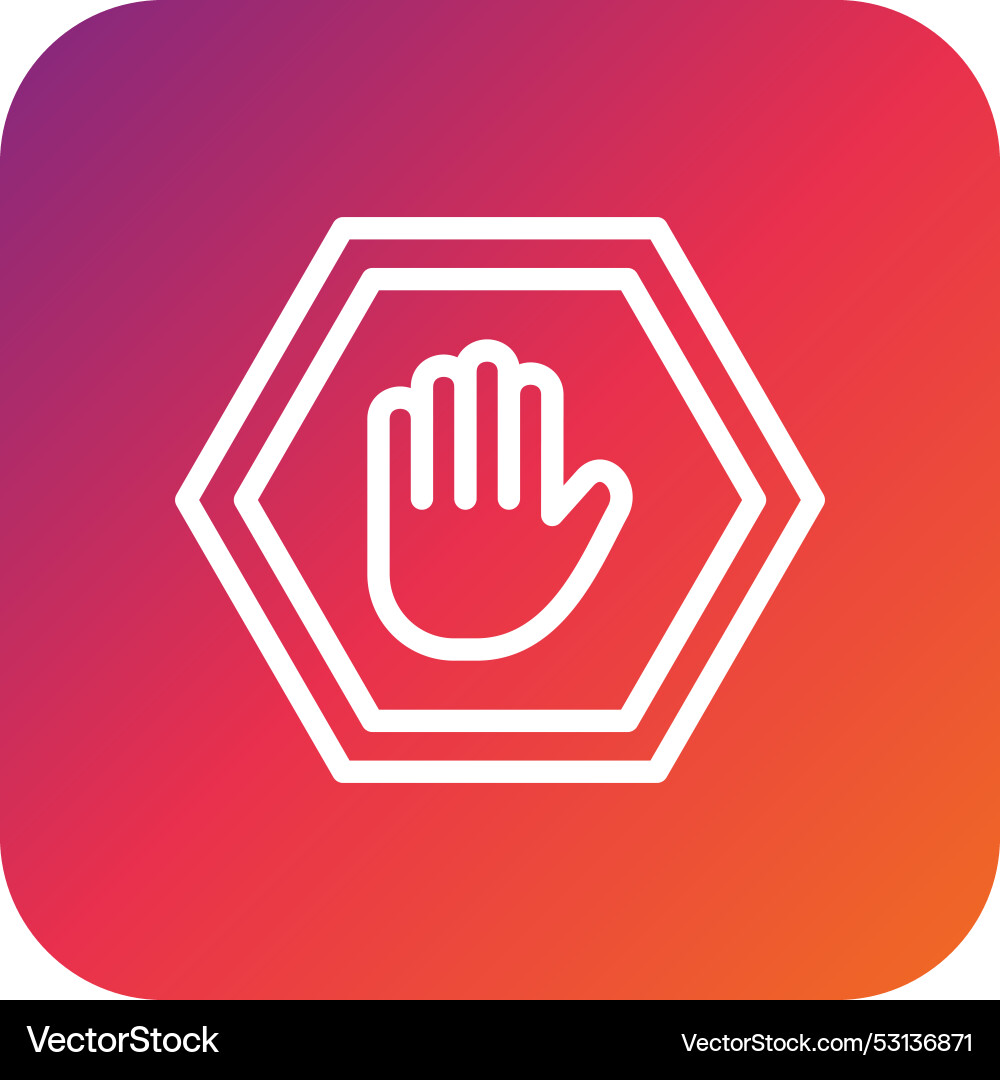 Ad block icon design Vector Image