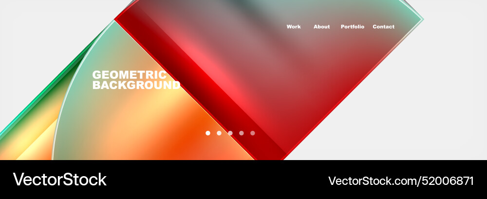 Circle triangle geometric web site page template Circle triangle geometric web site page template vector image