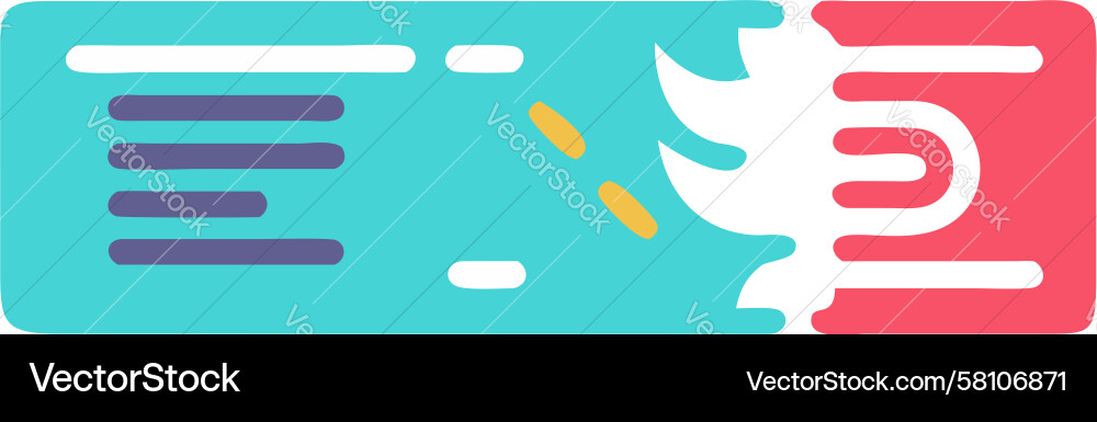 Dynamic Ticket Scan Vector Image